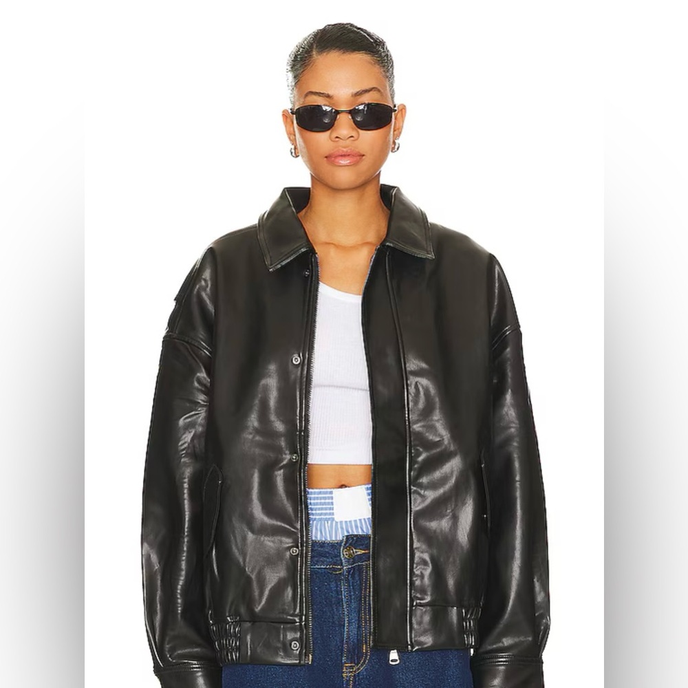 Lioness Kenny Bomber Leather Jacket XXS